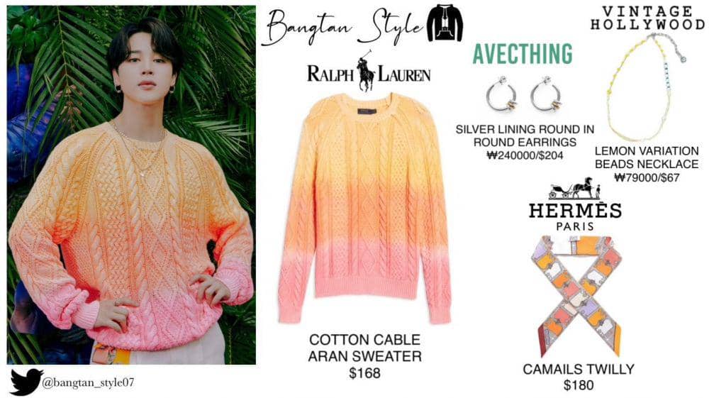 harga outfit member BTS di Season's Greetings 2022 (twitter.com/Bangtan_Style07)