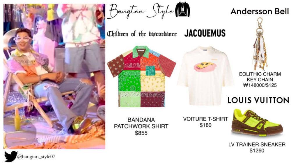 harga outfit member BTS di Season's Greetings 2022 (twitter.com/Bangtan_Style07)