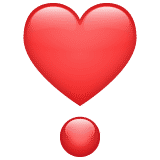 Heart Exclamation emoji(emojipedia.org)