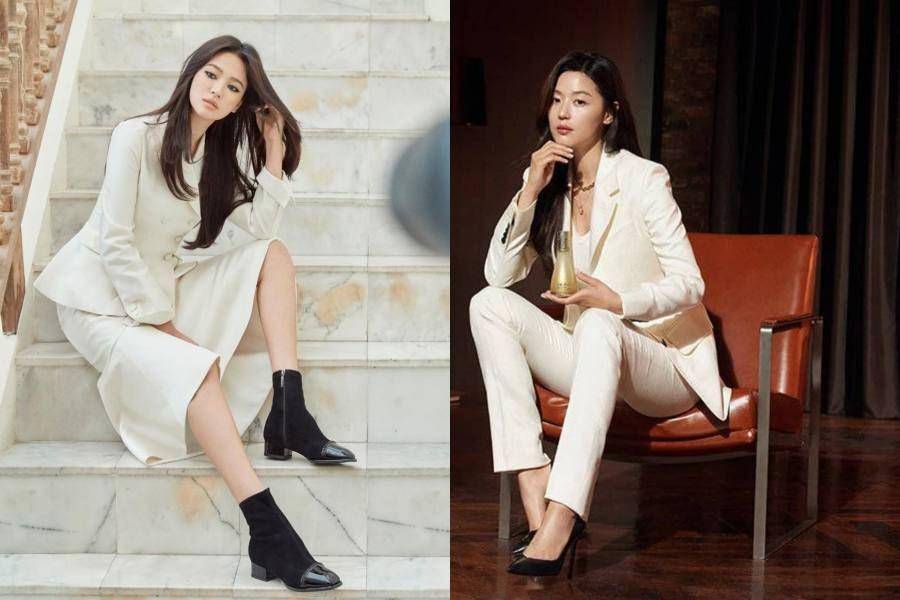 Song Hye Kyo dan Jun Ji Hyun (@mokjungwook via instagram.com/kyo1122|instagram.com/giannajunfp)
