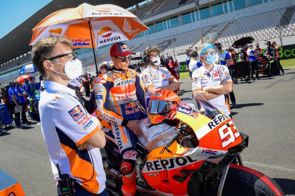 Marc Marquez saat bersiap jelang balapan GP Portugal. (motogp.com)
