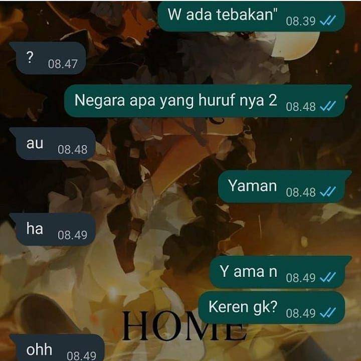 chat dua huruf (instagram.com/meme.wkwk)