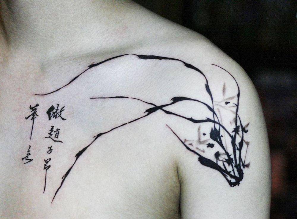 desain tato sagunja orchid (instagram.com/coreatattoo)