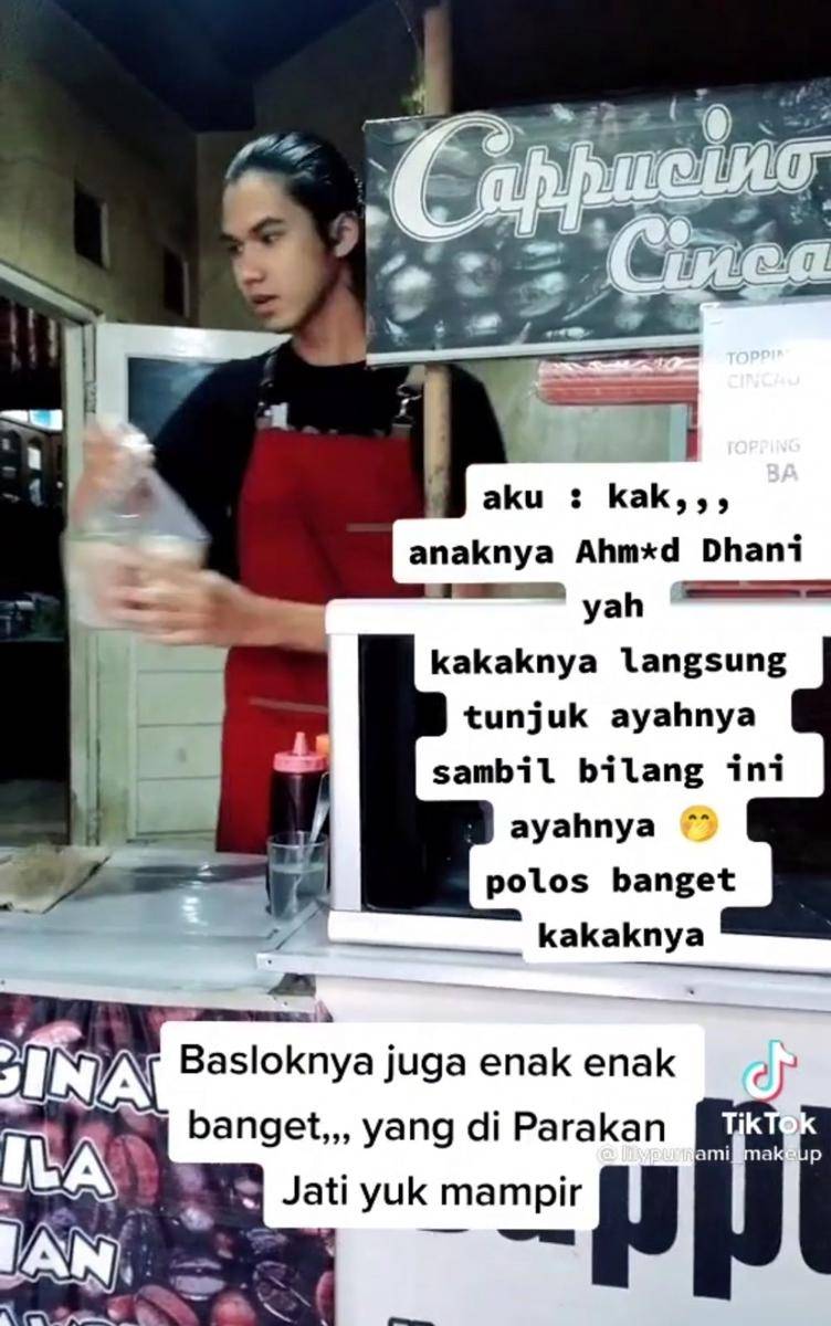 Tukang cilok mirip Al Ghazali (TikTok.com/lilypurnami_makeup)
