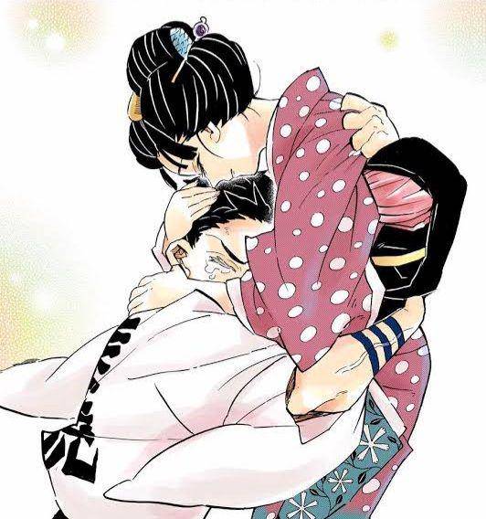 Akaza dan Koyuki (dok. Shueisha/Demon Slayer: Kimetsu no Yaiba)