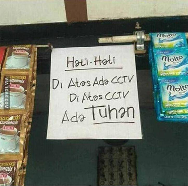 tulisan peringatan CCTV (1cak.com)