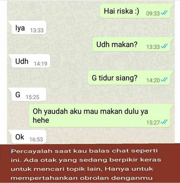 chat satu huruf (instagram.com/bikin_bawaperasaan)