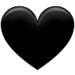 Black Heart emoji(emojipedia.org)