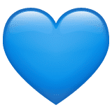Blue Heart emoji(emojipedia.org)