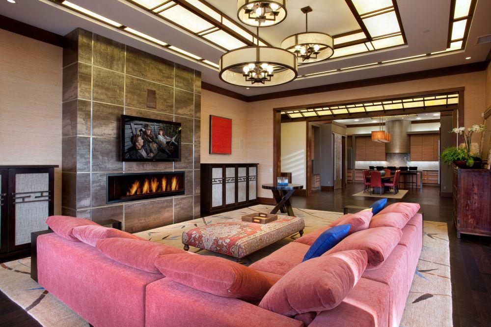 ilustrasi ruang tamu pink (houzz.com)