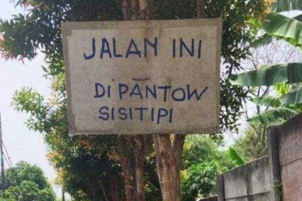 tulisan peringatan CCTV (instagram.com/sukijan.id)