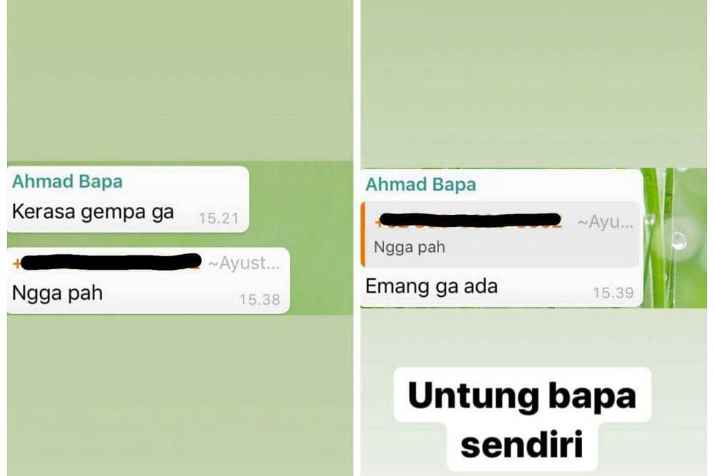 chat kocak bersama bapak (twitter.com/spcempty)