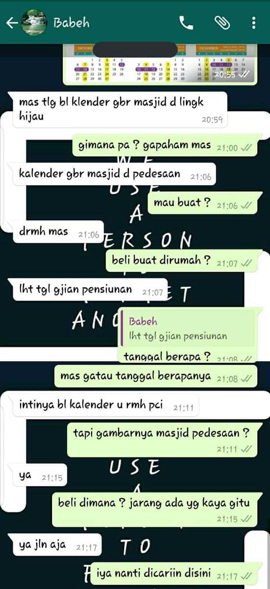 chat kocak bersama bapak (twitter.com/weirdoooo_)