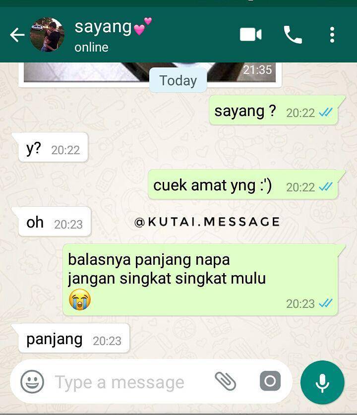chat satu huruf (instagram.com/gakadakonten)