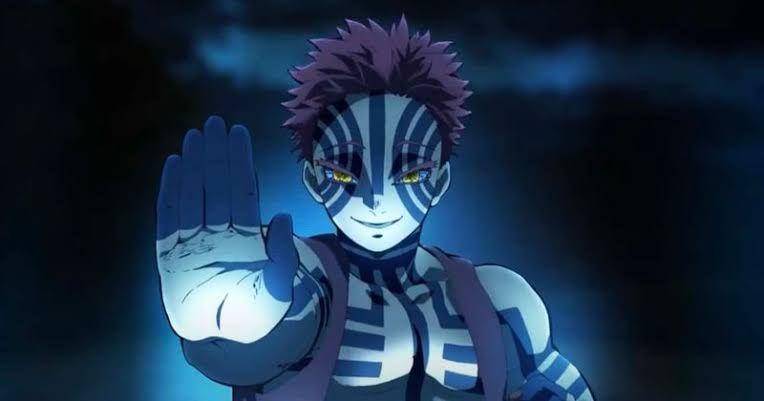 Akaza (dok. ufotable/Demon Slayer: Kimetsu no Yaiba)