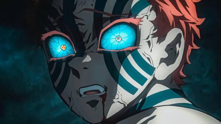 Akaza (dok. Ufotable/Demon Slayer: Kimetsu no Yaiba)