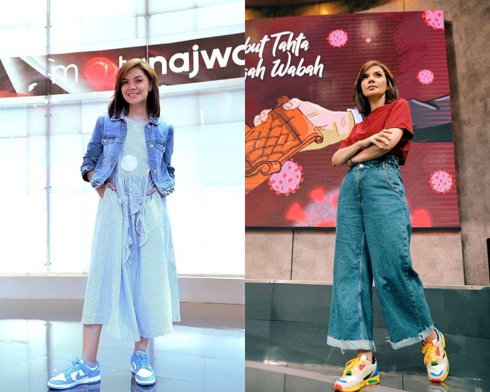 10 Inspirasi Outfit Denim ala Najwa Shihab, Simpel dan Trendi!