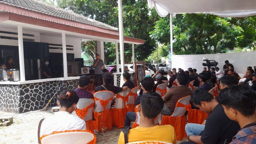 acara gerakan donasi untuk adik Vano di Rumah Informasi Sejarah (RIS) Kota Metro, Kamis (4/11/2021). (IDN Times/Istimewa).