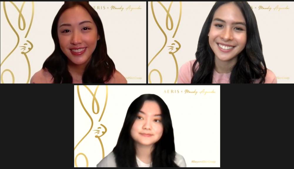 Konferensi pers AERIS Beaute x Maudy Ayunda. Kamis (4/11/2021). IDN Times/Fajar Laksmita