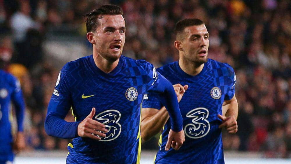 Selebrasi Ben Chilwell ketika mencetak gol ke gawang Brentford (skysports.com)