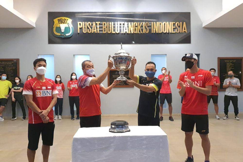 Piala Thomas tiba di Pelatnas PBSI Cipayung (dok. IDN Times/PBSI)