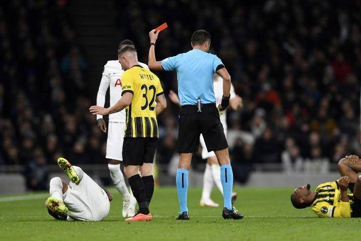 Tottenham vs Vitesse di Conference League. (ANTARA FOTO/Reuters-Peter Cziborra)