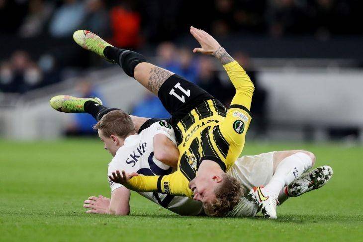 Tottenham vs Vitesse di Conference League. (ANTARA FOTO/Reuters-Peter Cziborra)