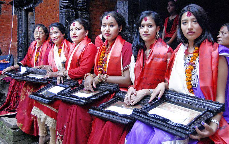 Para wanita yang pernah menjadi Kumari (The Himalayan Times/THT)