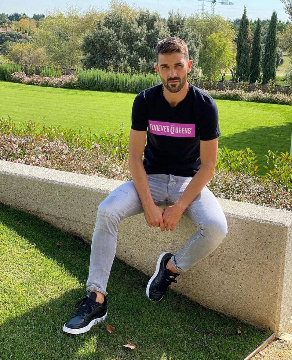 David Villa saat bersantai. (instagram.com/davidvilla)