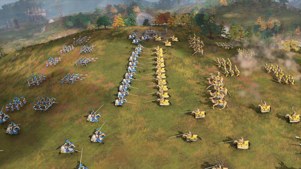 Pertempuran darat dalam Age of Empires IV hadir secara epik. (dok. Relic Entertainment/Age of Empires IV)