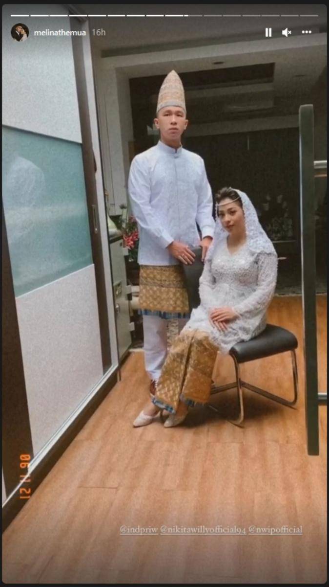 Pengajian 4 bulanan adat Lampung Nikita Willy (Instagram.com/melinathemua/)