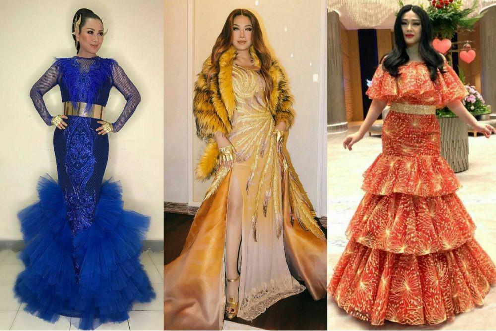 9 Inspirasi Gaun ala Titi DJ, Penuh Detail Megah dan Super Glamor!