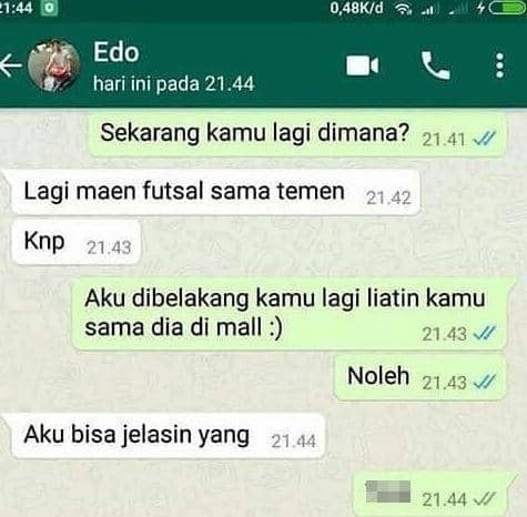 chat ketahuan bohong (instagram.com/rajaparodi)