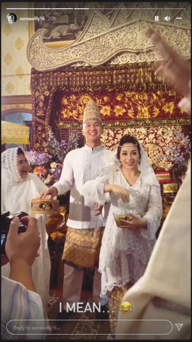 Pengajian 4 bulanan adat Lampung Nikita Willy (Instagram.com/nonawilly16/)