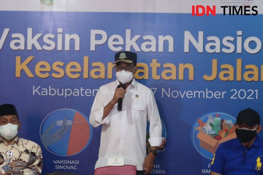 Menteri Perhubungan Budi Karya Sumadi.(IFN Times/Daruwaskita)