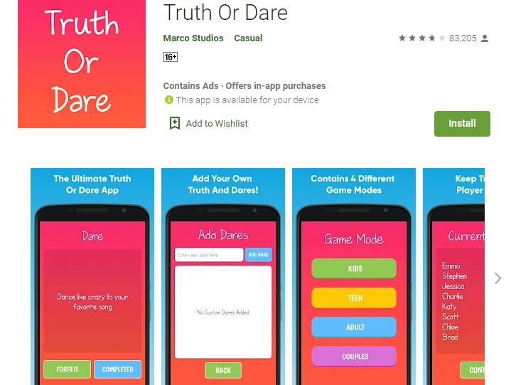 Truth Or Dare (dok. Marco Studios/Dhama Ihram)