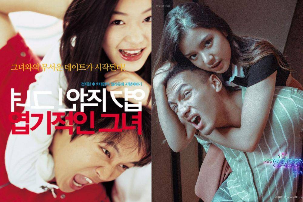 poster film My Sassy Girl | penampilan Tiara Andini dan Jefri Nichol di My Sassy Girl versi Indonesia (dok. ShinCine Communications/My Sassy Girl | instagram.com/falconpictures_)