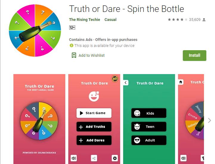 Truth or Dare – Spin the Bottle (dok. The Rising Techie/Dhama Ihram)