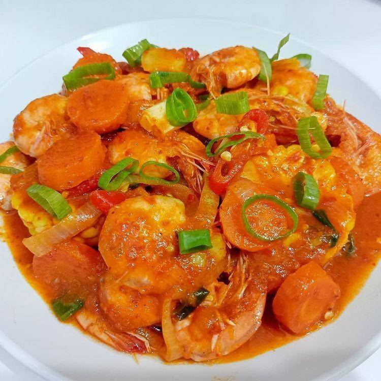 Udang saus padang (Instagram.com/elsiyulita76)