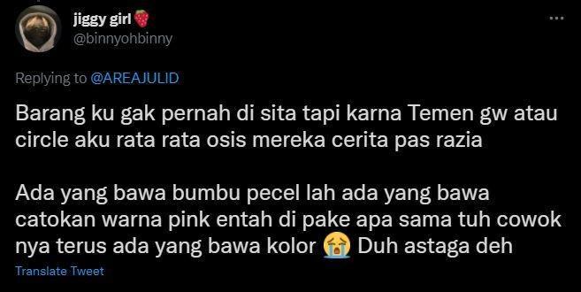 curhat barang disita OSIS (twitter.com/binnyohbinny)