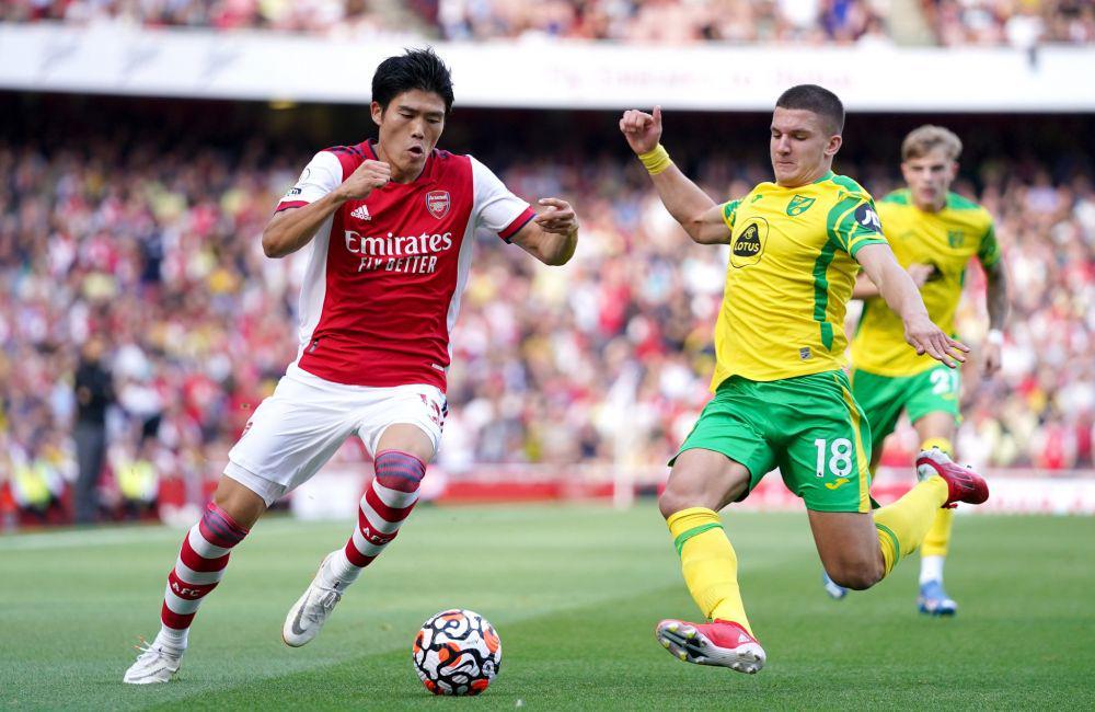 potret Takehiro Tomiyasu (twitter.com/AsianFootballs)