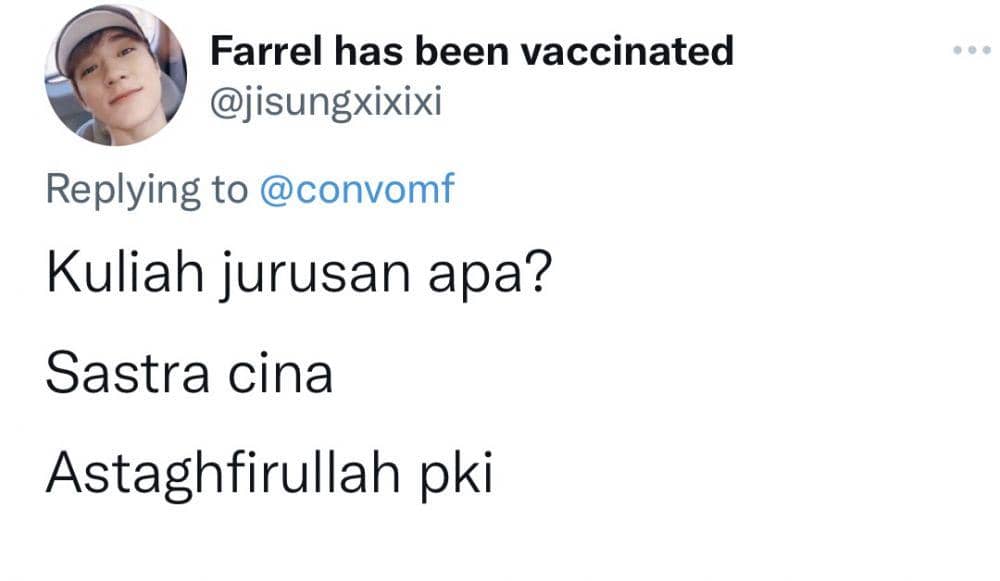 tweet jurusan kuliah (twitter.com/jisungxixixi)