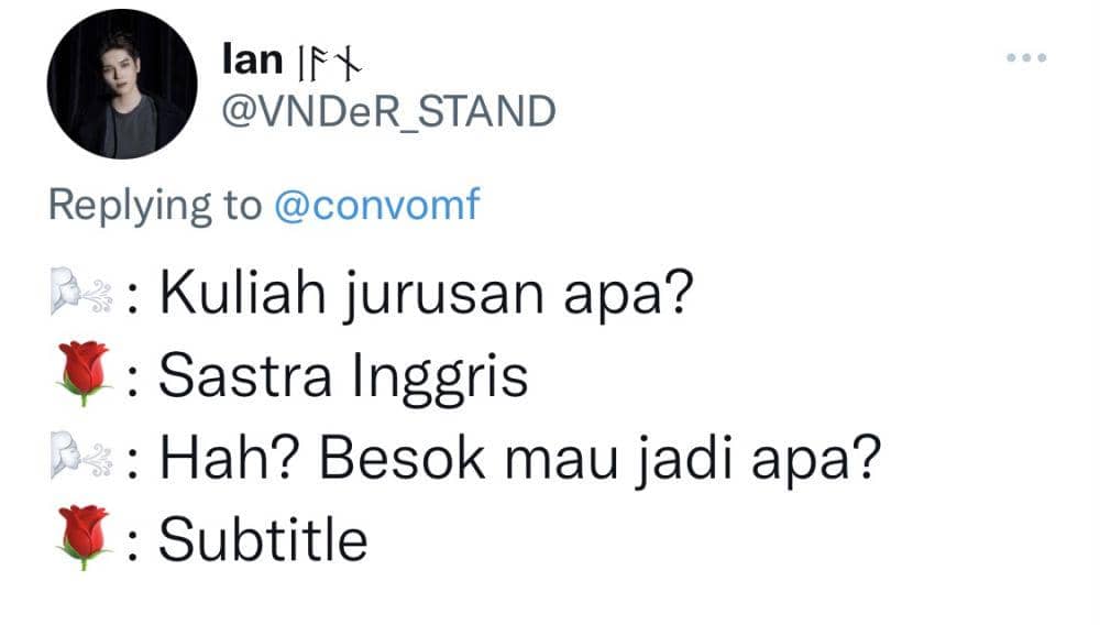 tweet jurusan kuliah (twitter.com/VNDeR_STAND)