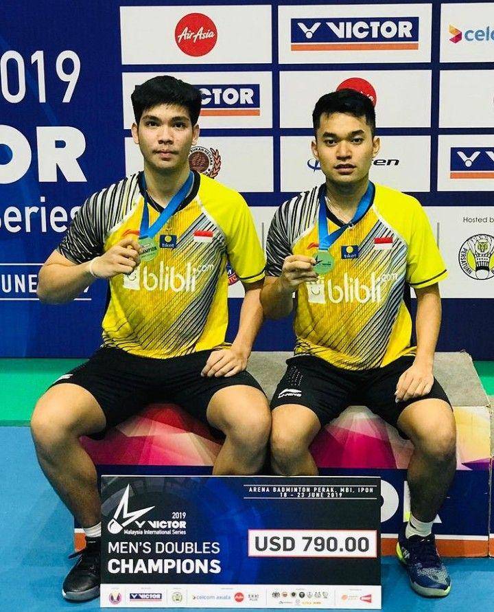 Leo Rolly/Daniel Marthin di Malaysia Junior International Series 2019. (instagram.com/daniel.marthin)