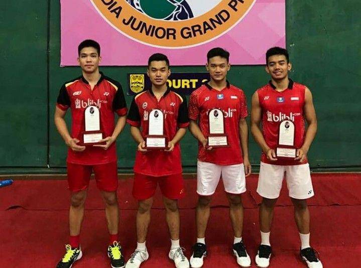 Leo Rolly/Daniel Marthin di India International Junior Grand Prix 2018. (instagram.com/daniel.marthin)