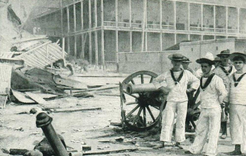 ilustrasi perang Anglo-Zanzibar (historyofyesterday.com)