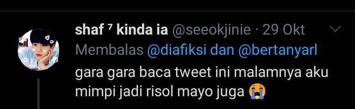 mimpi jadi sesuatu (twitter.com/seeokjinie)