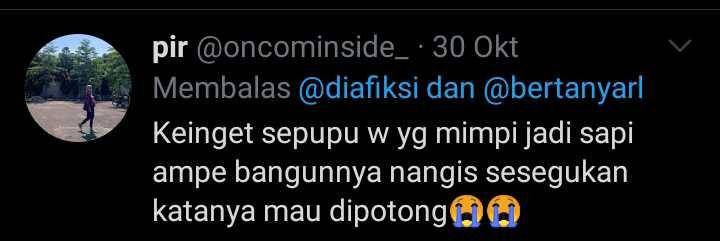 mimpi jadi sesuatu (twitter.com/oncominside_)