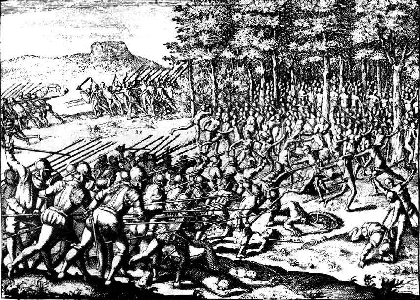 ilustrasi Perang Arauco (commons.wikimedia.org)