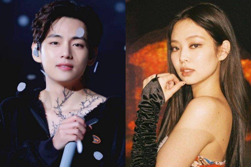 V BTS dan Jennie BLACKPINK (facebook.com/bangtan.official | instagram.com/jennierubyjane)